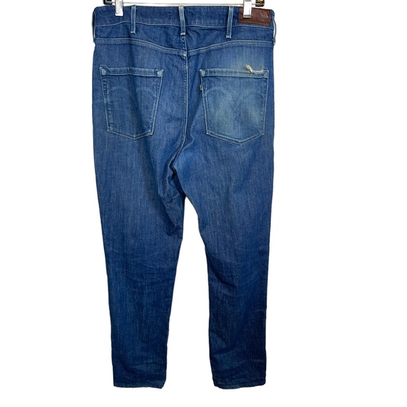 Levi’s Made & Crafted Stitch High Slim Dark Wash Denim Jean size 32X30 - Picture 2 of 8